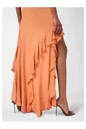 Gonna lunga a cascata Camelia color mandarino THE ANDAMANE | TM190337ATNS059TANGERINE